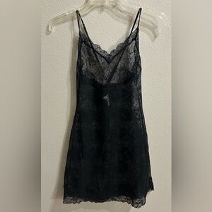 Victorias Secret Black Lace Lingerie Size M Teddy Nightie Valentines Day Date